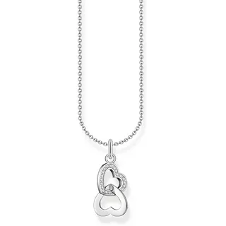 Thomas Sabo Kette mit Anhänger verschlungene Herzen 925 Sterlingsilber KE2267-051-14