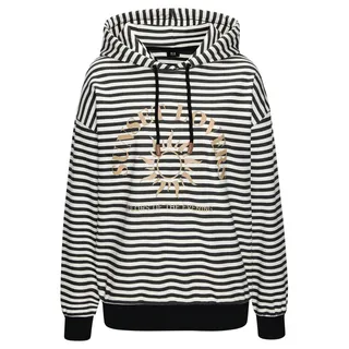 H.I.S. Kapuzenpullover Sweatshirt Gestreift Schwarz 36/38