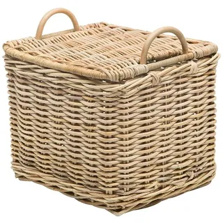 Kouboo 1060105 Rechteckiger Aufbewahrungskorb mit Rattan-Kern, Natürlich, Small