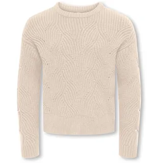 KIDS ONLY Strickpullover »KOGKATIA LS STRUCTURE O-NECK CP KNT«, grau