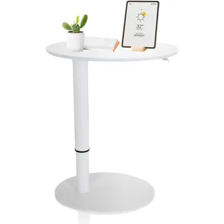 HJH Office 830055 Stehtisch höhenverstellbar Stand III Weiß