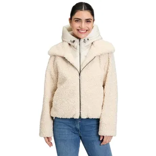 Amber & June Plüschjacke mit abnehmbarem Westenteil