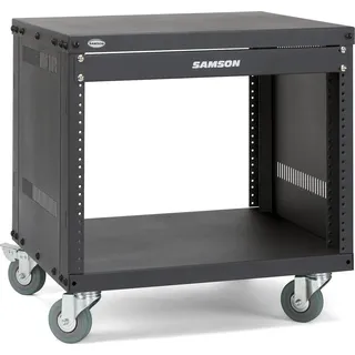 Samson SRK PRO8 19 Zoll Rack 8HE, 24 Zoll Tiefe, mit Rollen und verstellbaren Schienen