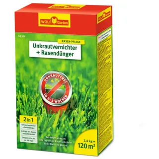 WOLF-Garten Rasendünger + Unkrautvernichter 2,4 kg