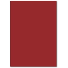FarbenFroh by GUSTAV NEUSER 50x DIN A4 Papier - Dunkelrot (Rot) - 110 g/m2 - 21 x 29,7 cm - Briefpapier Bastelpapier Tonpapier Briefbogen