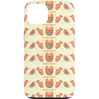 Hülle für iPhone 13 Minecraft Pixelated Axolotl Fish & Watermelon Retro Logo