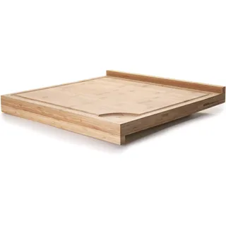 LACOR 60492 Dual Brot Schneidebrett Bambu, Bambus, braun, 39 x 38 x 4 cm