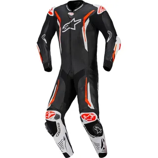 Alpinestars GP Tech v5 Lederkombi - Schwarz/Weiß/Neon-Rot - 50