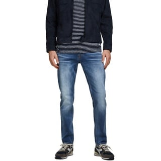 JACK & JONES Comfort Fit Jeans Mike ORIGINAL JOS Mid Waist Reg Basic, Farben:Blau, Größe Jeans:38W / 32L