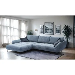 exxpo - sofa fashion Eckcouch 2-Sitzer blau