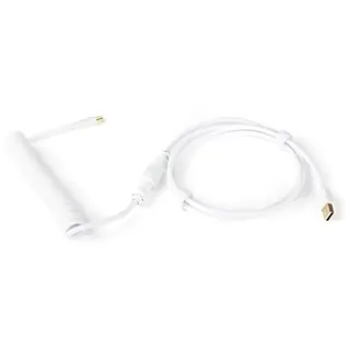 DUTZO Coiled Aviator USB-C cable - White - Upgrade-Zubehör - Weiss