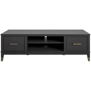 Mid.you Lowboard , Schwarz , Metall , 1 Fächer , 152x47x50 cm , stehend , Wohnzimmer, TV Möbel, Lowboards, Lowboards stehend