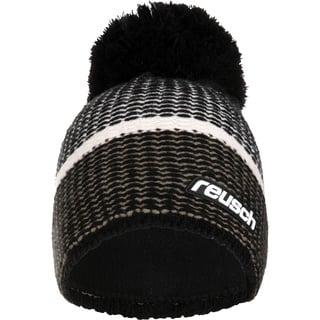 Reusch Noah Warm, Winddicht Beanie-Mütze, 7785 Black/Brindle, Einheitsgröße EU