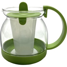 Sanfor | Teekanne mit Filter | Teekanne für losen Tee | Transparent | Hitzebeständig | Mikrowelle | Einheitsgröße