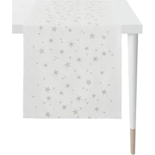 APELT Tischläufer »9600 CHRISTMAS ELEGANCE, Weihnachtsdeko, Weihnachten« beige (natur, goldfarben), (64838025-0)