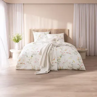 Estella Mako Interlock Jersey Bettwäsche Tanja gelb 135x200 cm + 80x80 cm - Gelb