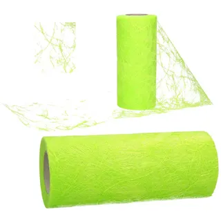 Sizoweb Tischläufer Tischband 25 Meter Rolle zur Dekoration für verschiedene Anlässe wie Ostern, Weihnachten, Hochzeit oder Taufe (Farbe: Maigrün, Maße: 20 cm x 25 m, besonders robust, abwaschbar)