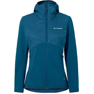 VAUDE Women's Brenva Jacket, leichte Damen Hybrid-Isolationsjacke für den Bergsport, mit PrimaLoft®, Passform: Slim fit, shore blau uni, 36