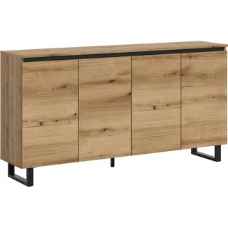 VCM Sideboard Tomasa Eiche dunkel Holzwerkstoff