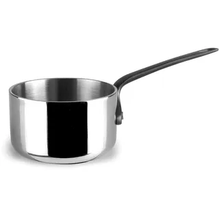 Lacor 61142 – Mini-Trimetall-Kochtopf, Edelstahl 18/10 | Aus lebensmittelechtem Edelstahl gefertigt; hohe Korrosionsbeständigkeit und Haltbarkeit im täglichen Gebrauch