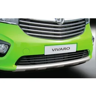 RGM Frontspoileransatz 'Skid-Plate' passgenau | kompatibel mit Opel Vivaro 2014-2019 Silber (ABS)