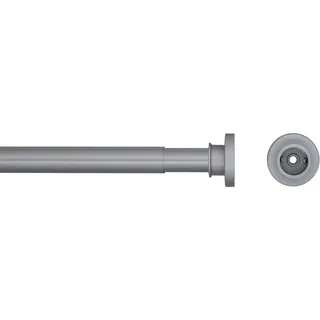 Sealskin Teleskop Duschvorhangstange 125-220 cm, Klemmstange aus Aluminium für Dusche und Badewanne, Farbe: Chrom-matt, Durchmesser: 28 mm, Montage ohne Bohren