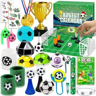 Adventskalender für Kinder Fußball-Fan Countdown bis Weihnachten 24 Tage