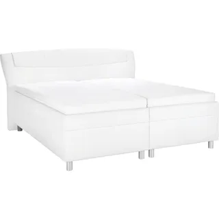 Esposa Polsterbett , Weiß , Textil , H2 , Höhe ca. 16 cm , 200x200 cm , Über- und Sondergrößen erhältlich, Bezug abnehmbar/waschbar, Ober- und Unterseite versteppt, wendbar, atmungsaktiv,Über- und Sondergrößen erhältlich, Bettkasten, Lattenrost, Matratze, gepolstertes Kopfteil, Kaltschaummatratze, Stoffauswahl, motorische Verstellung des Lattenrostes, in verschiedenen Größen erhältlich,Federholzleisten verleimt, Federleisten mit Duokappen, mit Motorverstellung erhältlich, verstellbar , Schlafzimmer, Betten, Polsterbetten