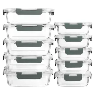 M MCIRCO Frischhaltedosen Set grau/transparent 20-teilig