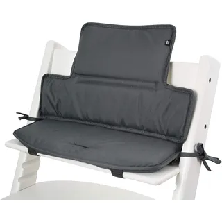 Tinydo Hochstuhl Sitzkissen für Stokke Tripp Trapp - ergonomisches Sitzen und Entlastung des Rückens durch extra dicke Memory Schaum Polsterung - Sitzverkleinerer Kissen ohne Verrutschen (Dunkelgrau)