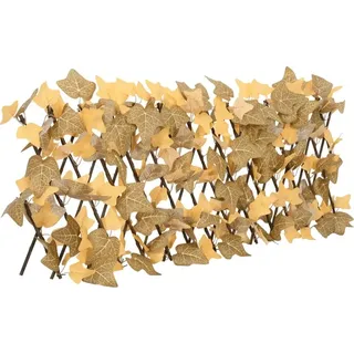 Rankgitter mit Künstlichen Ahornblättern Erweiterbar 180x30 cm - Orange