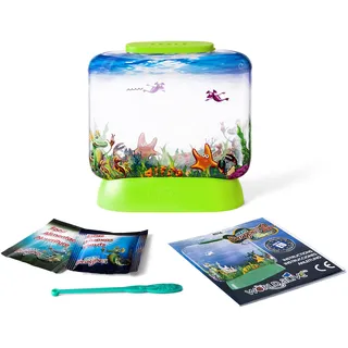 Aqua Dragons |Sea Friends Colour Adventure | Educational STEM Toy, Aquarium Set, Grow an Easy Pet for Kids - Inklusive Tank, Futter, Eier, Löffel & Pipette- Surprise Colour - Gelb / Pink / Grün / Blau