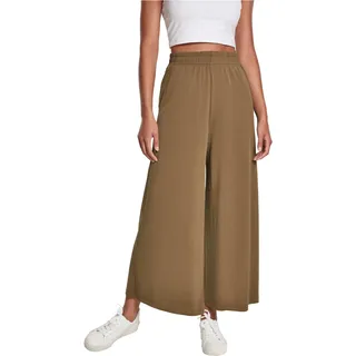 Urban Classics Damen Hose Ladies Modal Culotte, lässige Marlene Hose für Frauen, 3/4 Länge, mit Gummibund, Größen XS-5XL