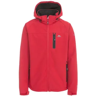Trespass Accelerator II, Red, XXS, Wasserdichte Softshelljacke mit abnehmbarer Kapuze für Herren, XX-Small / 2XS / 2X-Small, Rot