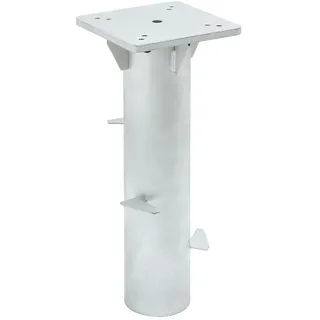 vidaXL Bodenhülse für Sonnenschirm Silbern 16x16x39,5 cm Stahl