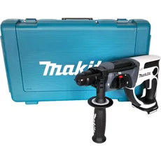 Makita, Bohrmaschine + Akkuschrauber, DHR 202 ZKW Akku-Bohrhammer 18 V 20 mm 2,0 J weiß + Koffer - ohne Akku, ohne Ladegerät (Akkubetrieb)