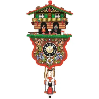 Engstler - 0235 SQ - Schaukeluhr - Quarz - mit Kuckucksruf und Westminsterschlag