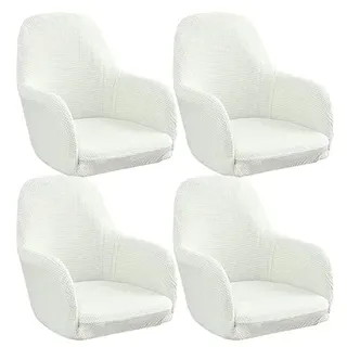 HEYBB Stretch Stuhlhussen-Bezüge Stuhlbezug Mit Armlehne 4er Set Esszimmerstuhlbezug Hochlehner Stuhlbezug Stuhl Abdeckung Für Esszimmer, Büro Schutzhülle