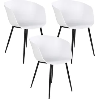 6 Gartensessel weiß RODA - Weiß