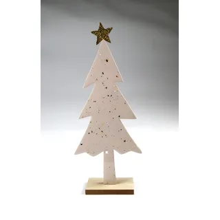 Dekobaum AM DESIGN "Dekofigur aus Holz", weiß, B:13cm H:41,5cm, Holzwerkstoff, Dekofiguren, Dekobaum, 6er Set, BxH: 13x41,5 cm