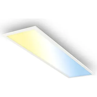 LED Panel Deckenleuchte Badlampe 100cm Dimmbar Fernbedienung CCT IP44 Weiß - Weiß