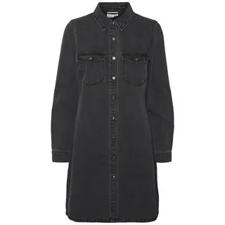 Vero Moda Jennie Langärmliges Kurzes Kleid Black Denim L