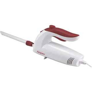 Beper BP.790 Elektrisches Küchenmesser, 150 Watt, ABS, Weiß/Rot