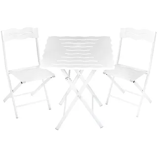 WELL HOME MOBILIARIO & DECORACIÓN Gartenmöbel-Set weiß Gartenmöbelset