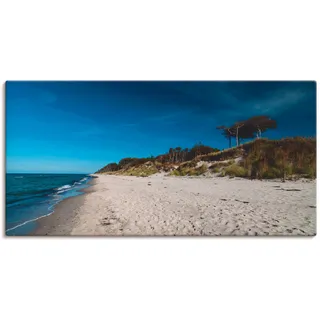 ARTland Wandbild »Am Weststrand- Ostsee - Darss«, Strand, (1 St.), in verschied. Größen blau