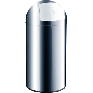 Helit Push-Abfallbehälter 30 l Silber