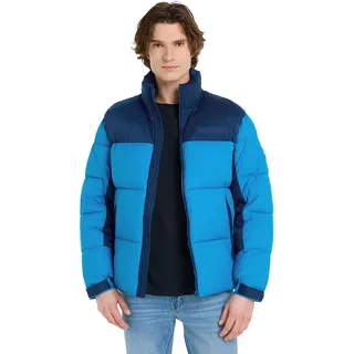 Tommy Hilfiger Herren Jacke Puffer Jacket Winterjacke, Blau (Cerulean Aqua), XL