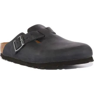 Birkenstock Boston Nubukleder Schwarz 44