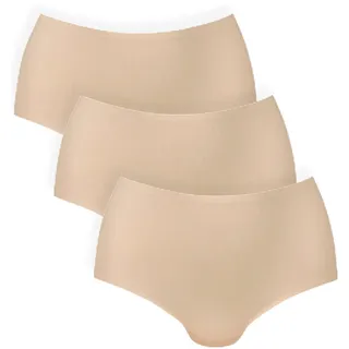 Anita since 1886 High-Waist-Slip »Essential High-Waist- Slip 3-er Pack«, (3er Pack), unsichtbar unter enger Kleidung, nahtlos, dehnbar, beige