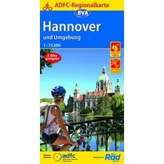 ADFC-Regionalkarte Hannover und Umgebung, 1:75.000, mit Tagestourenvorschlägen, reiß- und wetterfest, E-Bike-geeignet, GPS-Tracks Download